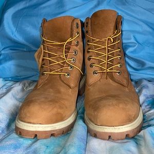 TIMBERLAND 6-INCH PREMIUM WATERPROOF RUST NUBUCK MEN'S BOOTS